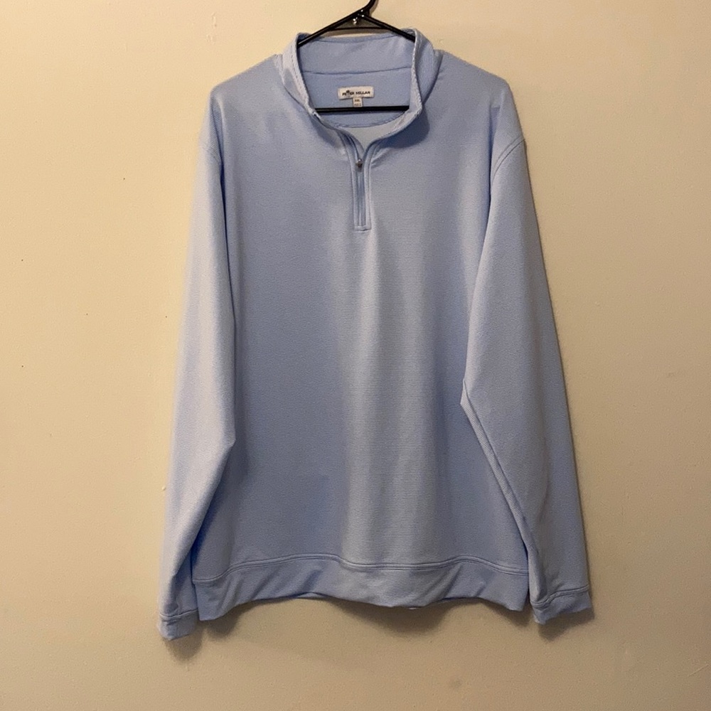 Peter Millar XXL light blue striped pullover